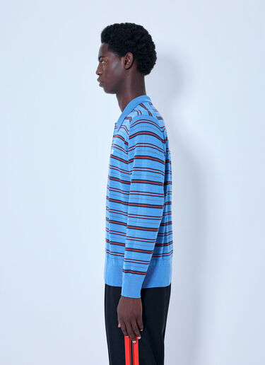 LN-CC® - Wales Bonner: Beam Polo - Light Blue Wales Bonner Beam Polo Light Blue wbn0166005