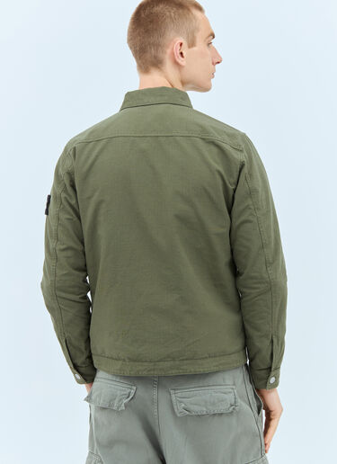 Logo Patch Overshirt Stone Island Logo Patch Overshirt Green sto0158034