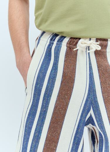 A.P.C. Paul Striped Shorts Blue apc0156011