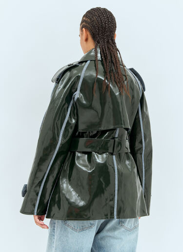 High-Shine Trench Coat JW Anderson High-Shine Trench Coat Black jwa0257014