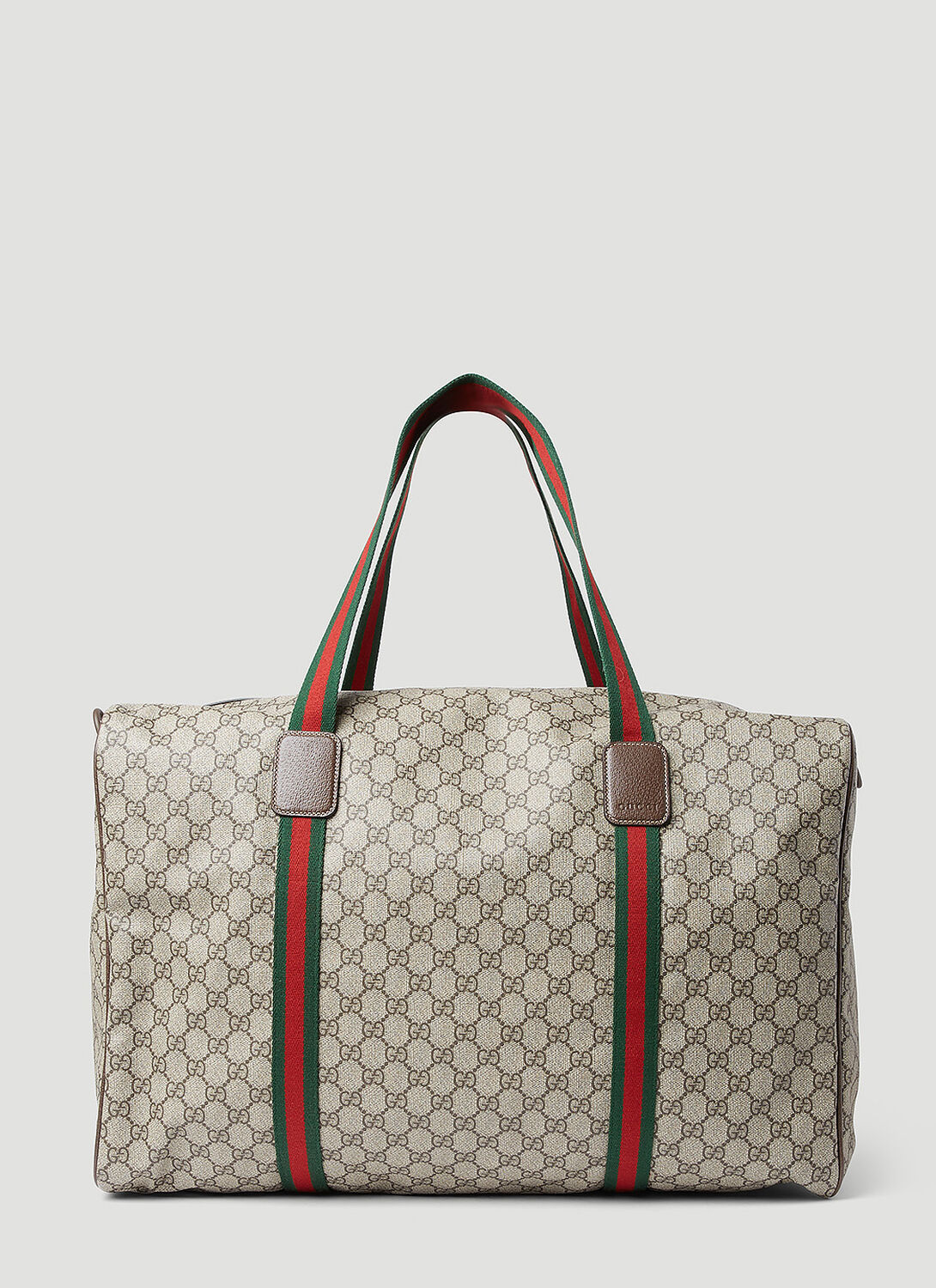 Shop Gucci Maxi Duffle Bag In Beige