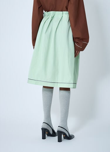 Cotton Midi Skirt Prada Cotton Midi Skirt Blue pra0262129