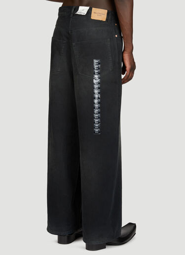 Balenciaga Sticker Baggy Jeans Black bal0355003