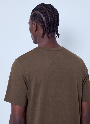 LN-CC® - Jil Sander: Cotton Crewneck T-Shirt - Brown Jil Sander Cotton Crewneck T-Shirt Brown jil0166001