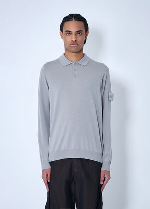 NÒMARYTHM TEXTILE Ghost Compass Patch Polo Shirt Grey nma0158014