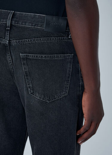 Straight-Leg Denim Jeans Saint Laurent Straight-Leg Denim Jeans Black sla0162019