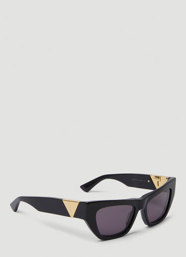 Bottega Veneta Geometric Cat Eye Sunglasses Black bov0249134