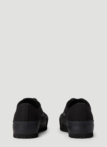 Yohji Yamamoto Vulcanised Canvas Sneakers Black yoy0152022