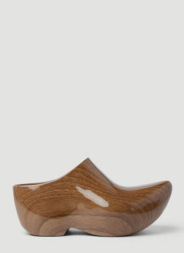 Balenciaga Technoclog Platform Clogs Brown bal0152064
