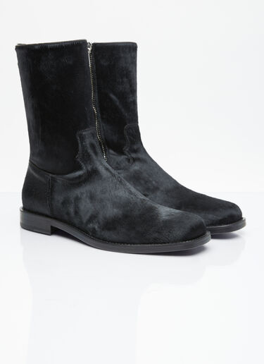 Dries Van Noten Ponyhair Boots Black dvn0154028