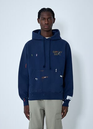 Gallery Dept. Paint-Splatter Hooded Sweatshirt Navy gdp0162004