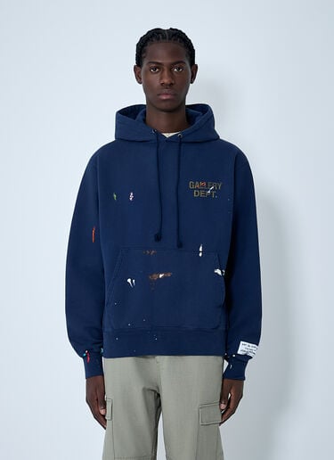 Paint-Splatter Hooded Sweatshirt Gallery Dept. Paint-Splatter Hooded Sweatshirt Navy gdp0162004
