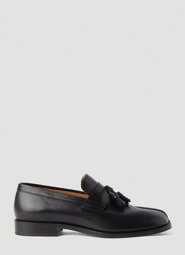 Maison Margiela Tabi Leather Loafers Black mla0145031