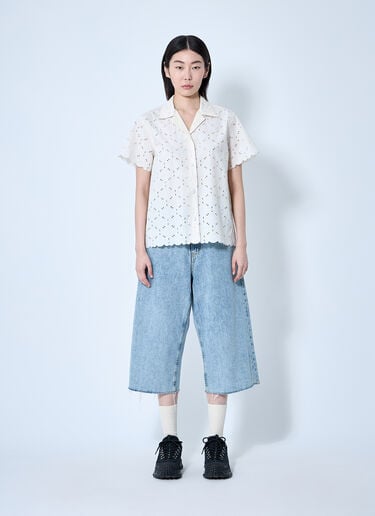 Moncler 蕾丝系扣衬衫 白色 mon0260017