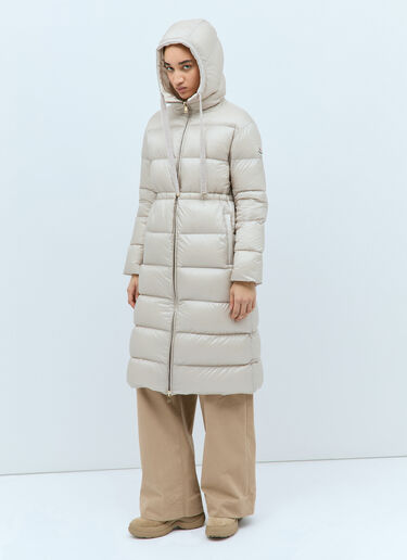 Moncler 불로뉴 리버시블 롱 다운 코트 크림 mon0258019