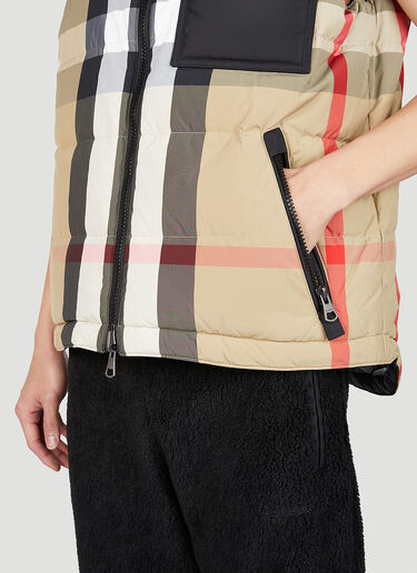 Burberry Signature Check Down Gilet Jacket Beige bur0151176