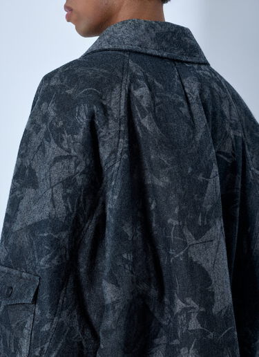 LN-CC® - Yohji Yamamoto: Scrap Printed Coat - Grey Yohji Yamamoto Scrap Printed Coat Grey yoy0165006