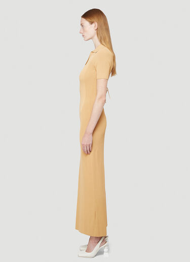 Jacquemus La Robe Maille Dress Yellow jac0242006