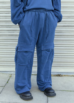 GREG ROSS Cargo Track Pants Blue grr0157007