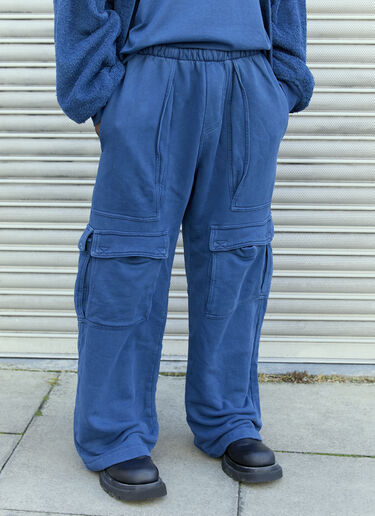 GREG ROSS Cargo Track Pants Blue grr0157007