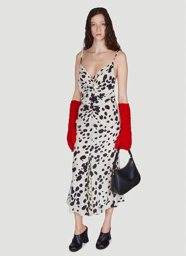 Marni Gathered Slip Dress White mni0249001