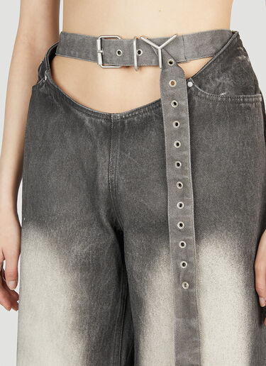 Y/Project Belt Arc Jeans Grey ypr0252012