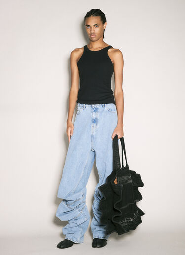 Y/Project Evergreen Draped Cuff Jeans Blue ypr0358009