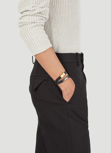 Opyum Double Wrap Bracelet Saint Laurent Opyum Double Wrap Bracelet Black sla0346004