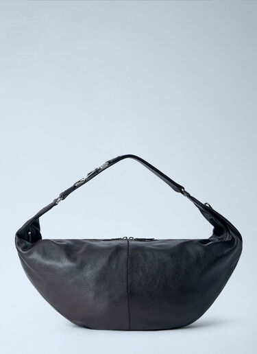LN-CC® - Lemaire: Large Quiver Clip Shoulder Bag - Dark Brown Lemaire Large Quiver Clip Shoulder Bag Dark Brown lem0166031