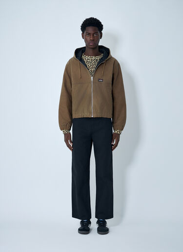 Stüssy Hooded Wax Work Jacket Khaki sts0162001