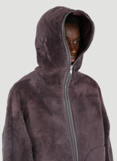 Rick Owens 시어링 윈드브레이커 재킷 브라운 ric0153003