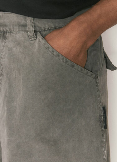 Boiler Room Canvas Heavy Shorts Grey bor0156008