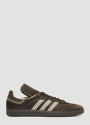 Wales Bonner Samba Sneakers Burgundy wbn0160011