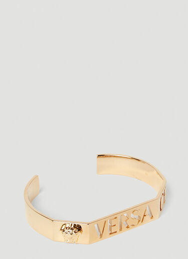 Versace Cut-Out Logo Bracelet Gold ver0152047