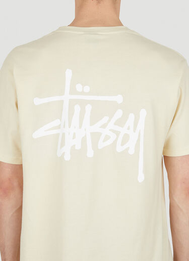 Stüssy Basic Logo Print T-Shirt Cream sts0350026