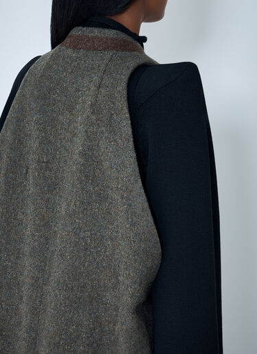 Wool Draped Waistcoat Rick Owens Wool Draped Waistcoat Grey ric0262001