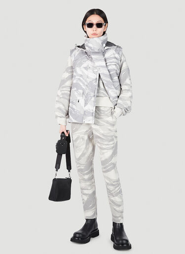 4 Moncler Hyke 图案印花锥形运动裤 灰色 mhy0251010