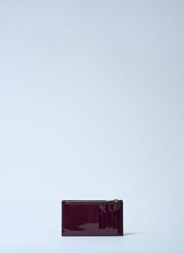 Saint Laurent Cassandre Matelassé Fragments Flap Cardholder Red sla0258046