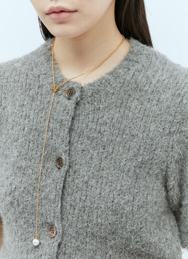 Gucci Blondie Pearl Drop Necklace Gold guc0255104
