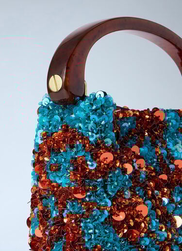 Dries Van Noten Micro Crisp Embellished Bag Blue dvn0263022