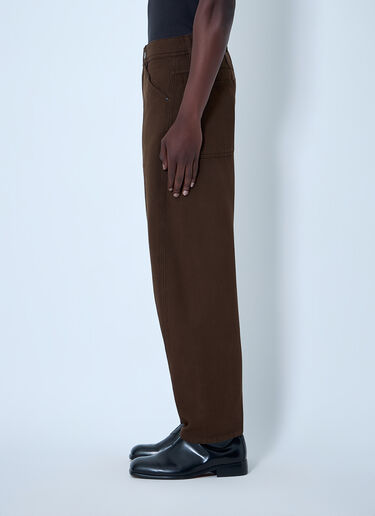 Wide-Leg Denim Trousers Lemaire Wide-Leg Denim Trousers Brown lem0164010