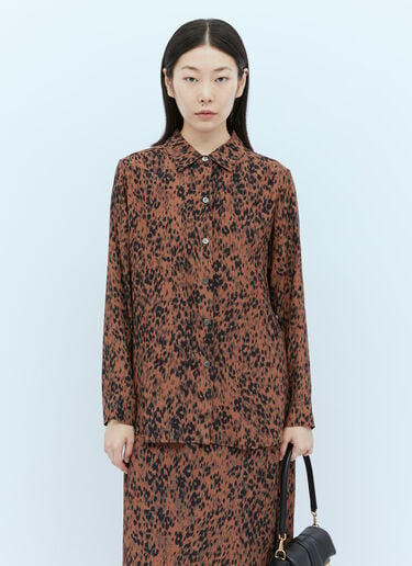 A.P.C. Chemise Juliette Shirt Brown apc0254006