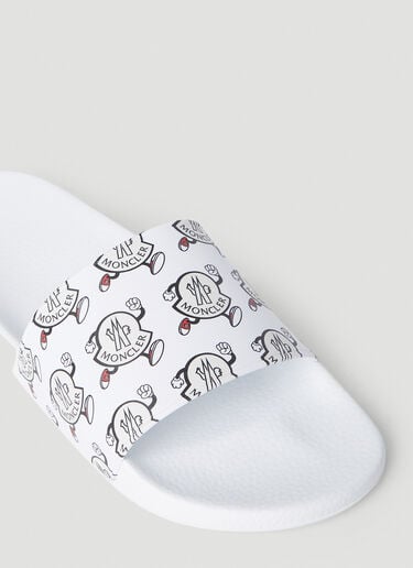 Moncler Trailgrip Lite Slides White mon0152045