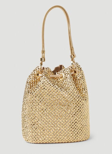 Prada Crystal Embellished Handbag Gold pra0251019