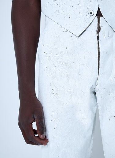 MM6 Maison Margiela Painted Pants White mmm0160004