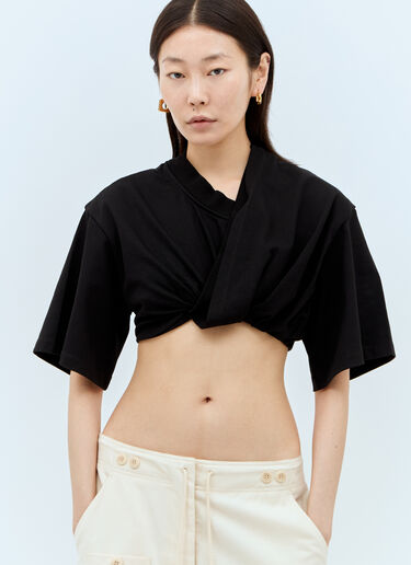 Jacquemus Le Bahia Court T 恤 黑色 jac0258023