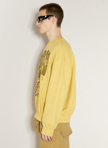 Lanvin x Future Logo Print Sweatshirt Yellow lvf0157007