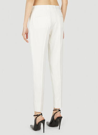 Tapered Leg Pants Saint Laurent Tapered Leg Pants White sla0251045
