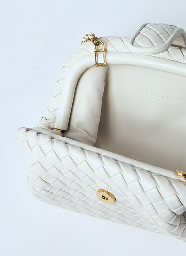 Bottega Veneta Small Lauren 1980 Shoulder Bag White bov0259044