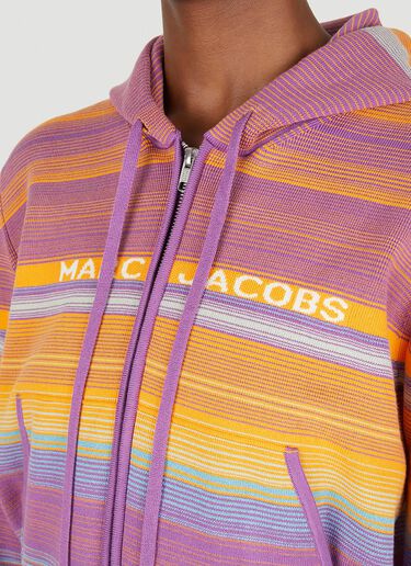 Marc Jacobs クロップド ジップ フーデッド スウェットシャツ パープル mcj0249003